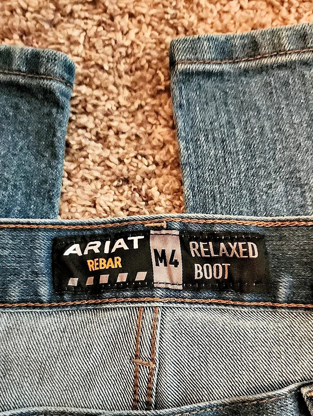Ariat Rebar M4 Relaxed DuraStretch Boot Cut Jeans Boot Cut Jeans Waist 42/34 - Picture 5 of 7